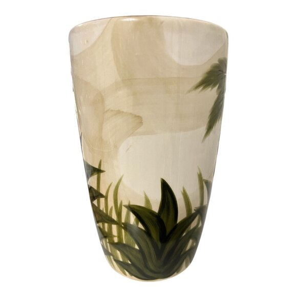 Tabletops Lifestyles Kona Handcrafted Palm Tree Ceramic Mug 16 oz Tropical - Picture 4 of 5